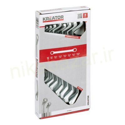 ست آچار ۸ عددی دوسر رینگی سایز ۶ -۲۲ KRT500005