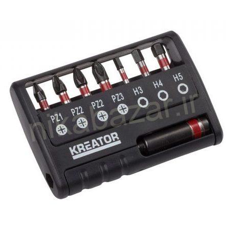 ست 7 عددی سر پیچگوشتی کریتور همراه رابط مدل KRT064263 - Image 2
