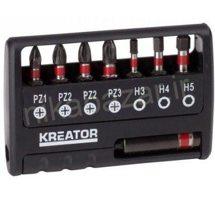 ست 7 عددی سر پیچگوشتی کریتور همراه رابط مدل KRT064263